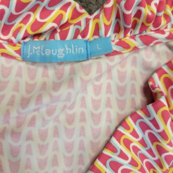 J. McLaughlin Durham Sleeveless Ruffle Sleeveless Tank Top Large - Picture 3 of 7